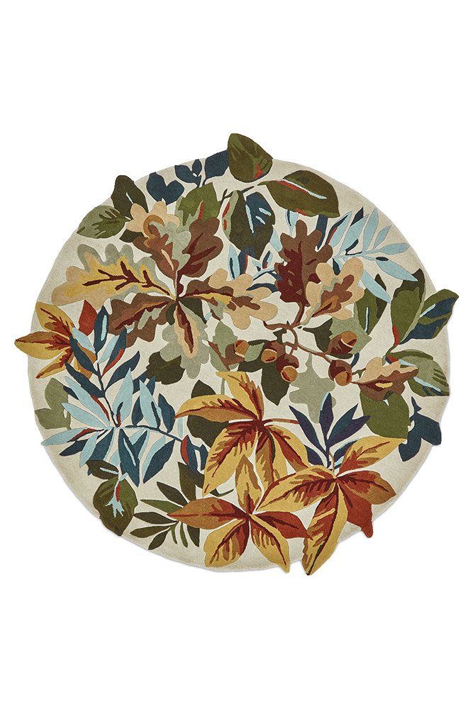 Robin's Wood Round Rug - Russet Brown - 146501