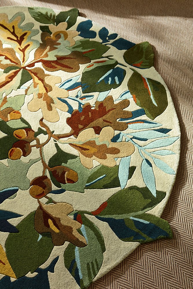 Robin's Wood Round Rug - Russet Brown - 146501