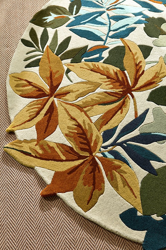 Robin's Wood Round Rug - Russet Brown - 146501