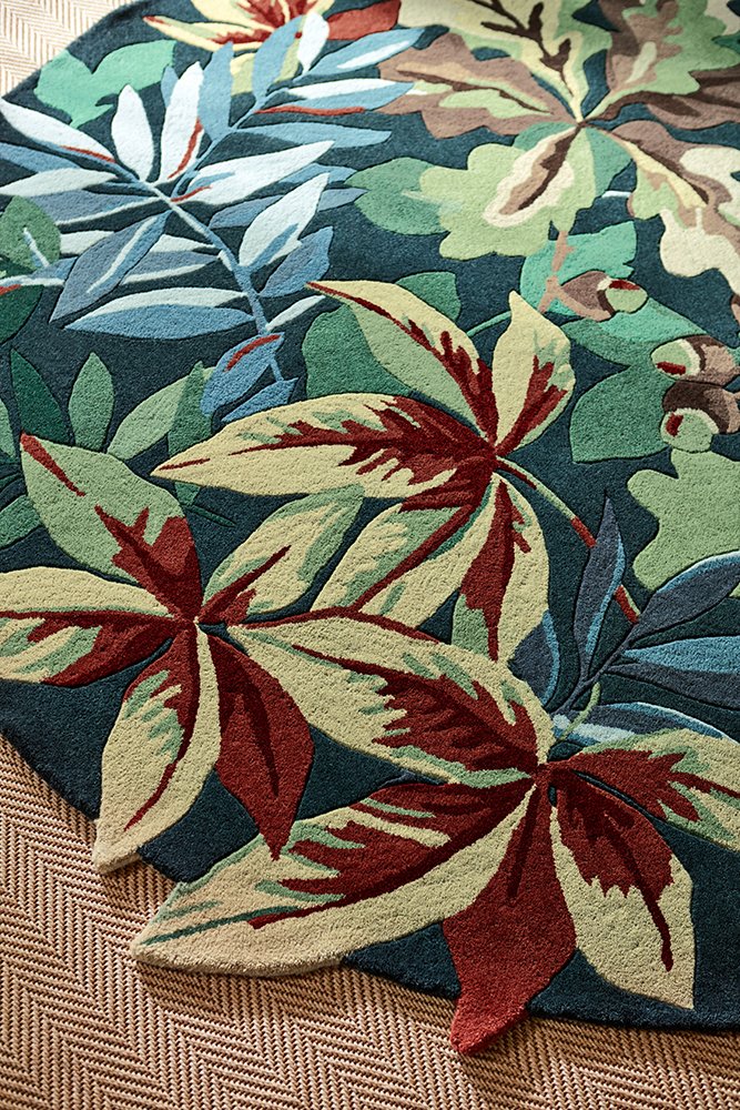 Robin's Wood Round Rug - Forest Green - 146508