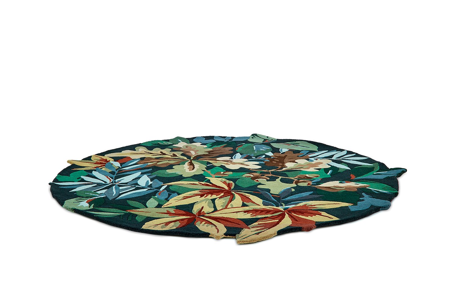 Robin's Wood Round Rug - Forest Green - 146508