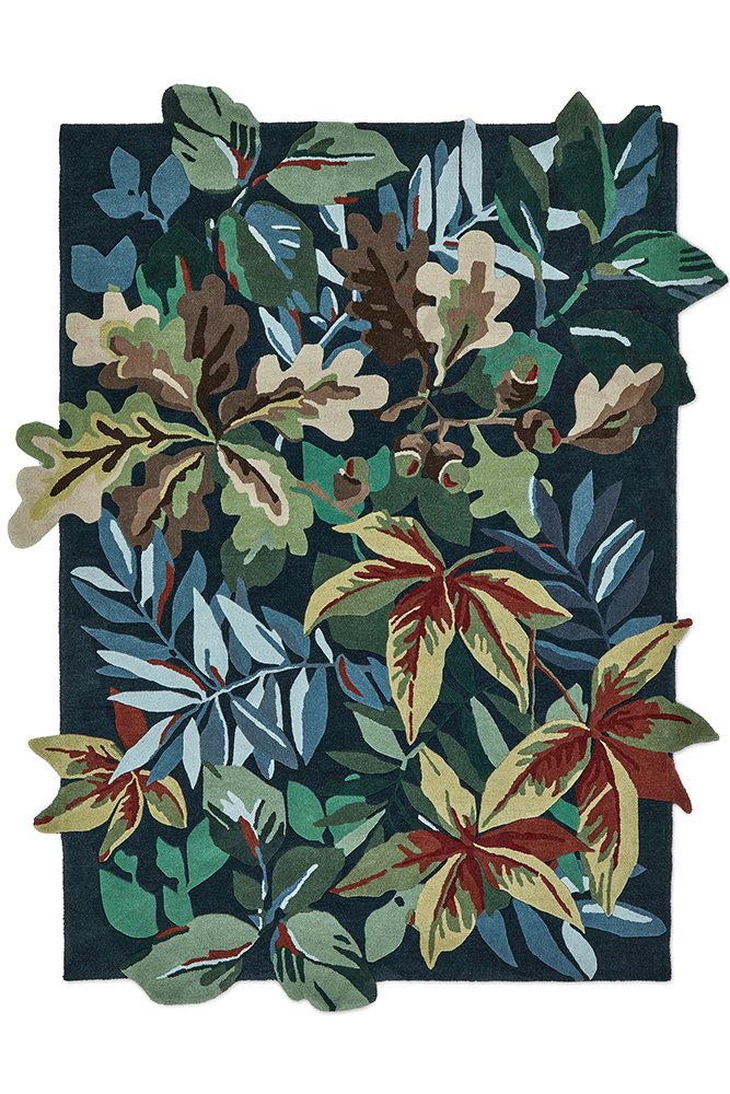 Robin's Wood Rug - Forest Green - 146508