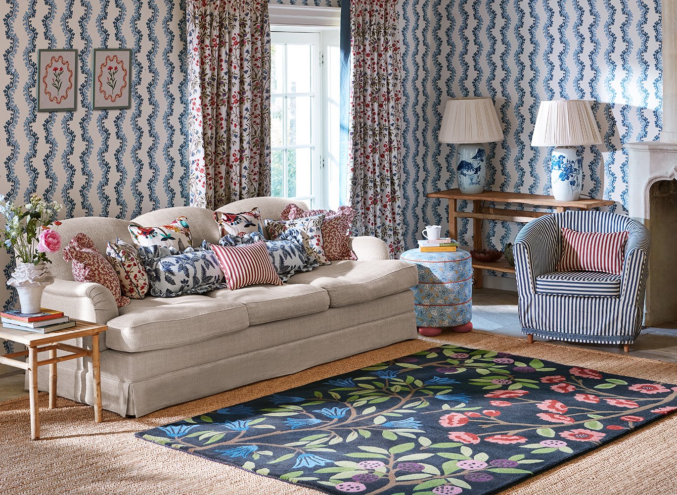 Foraging Rug - Indigo - 146618