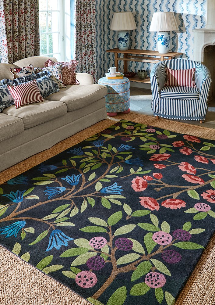 Foraging Rug - Indigo - 146618