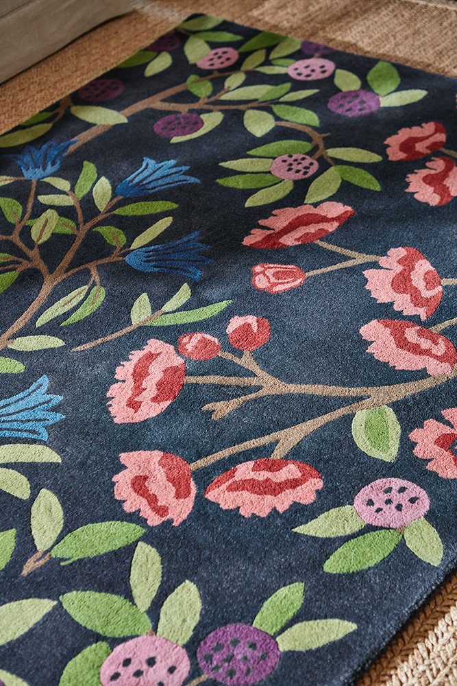 Foraging Rug - Indigo - 146618