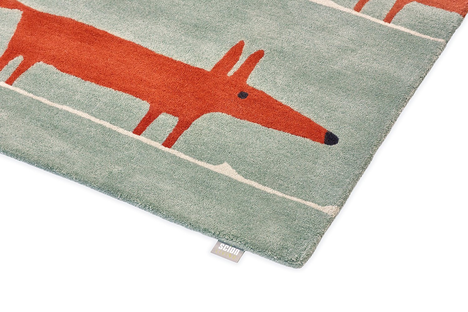 Mr Fox Rug - Mint Poppy - 025313