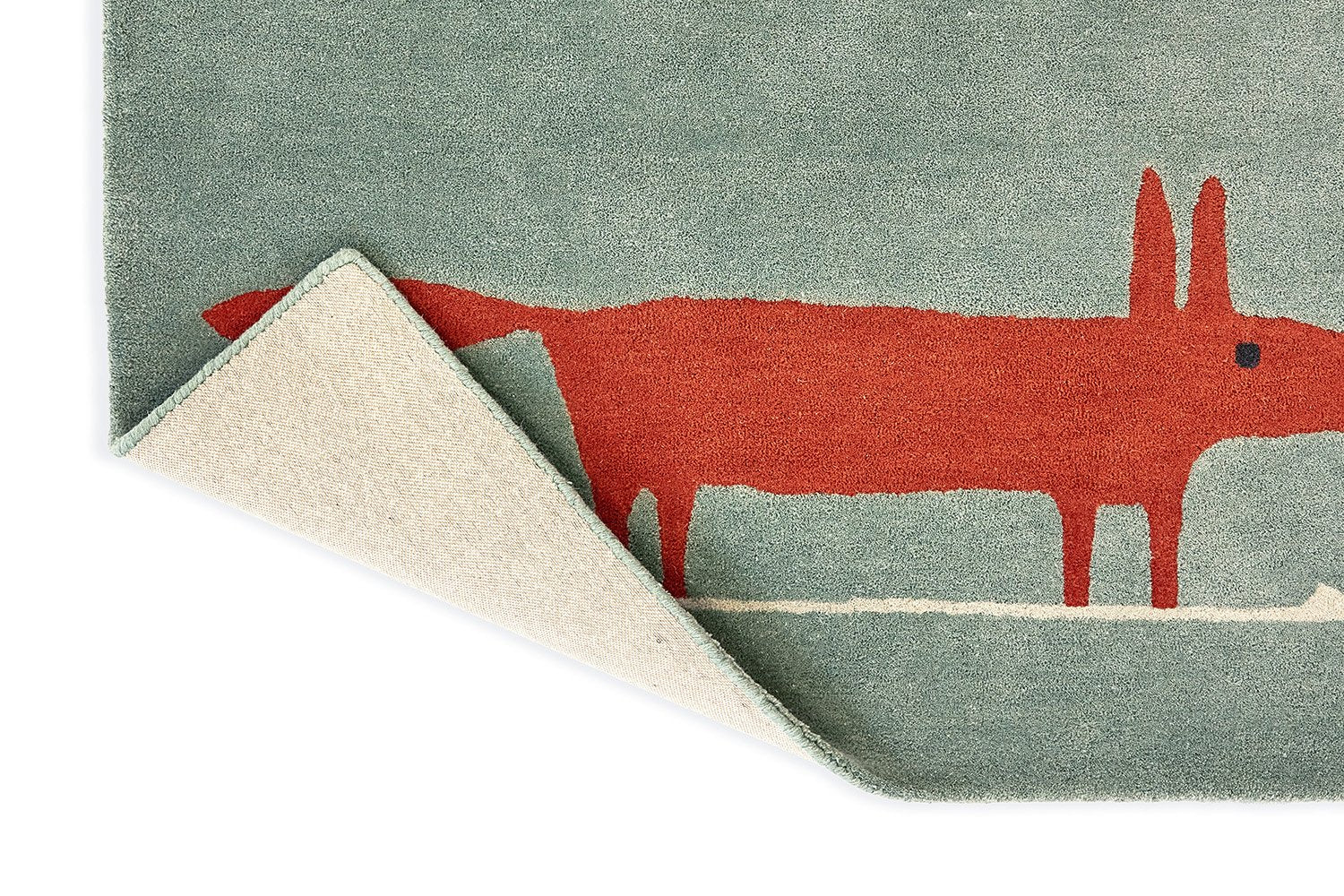 Mr Fox Rug - Mint Poppy - 025313