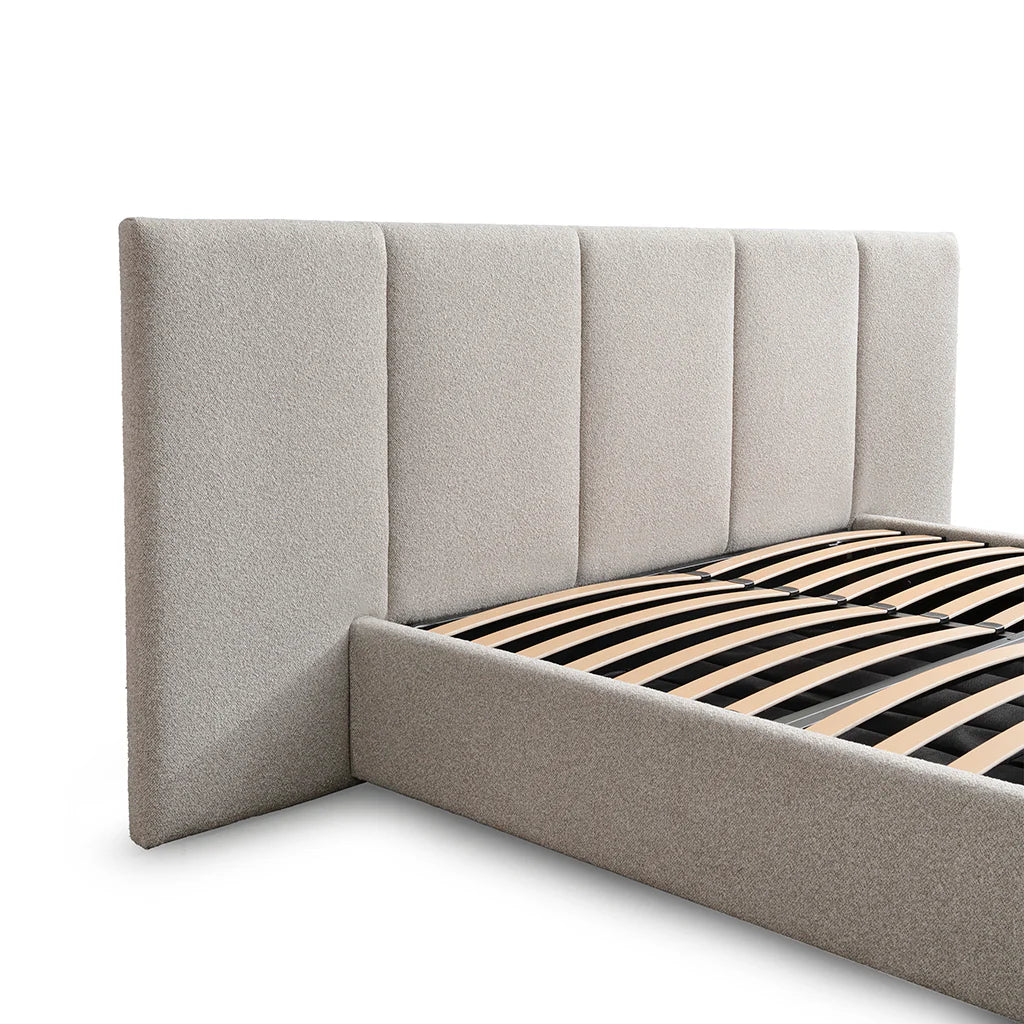 Amado Bed with Storage - Clay Grey