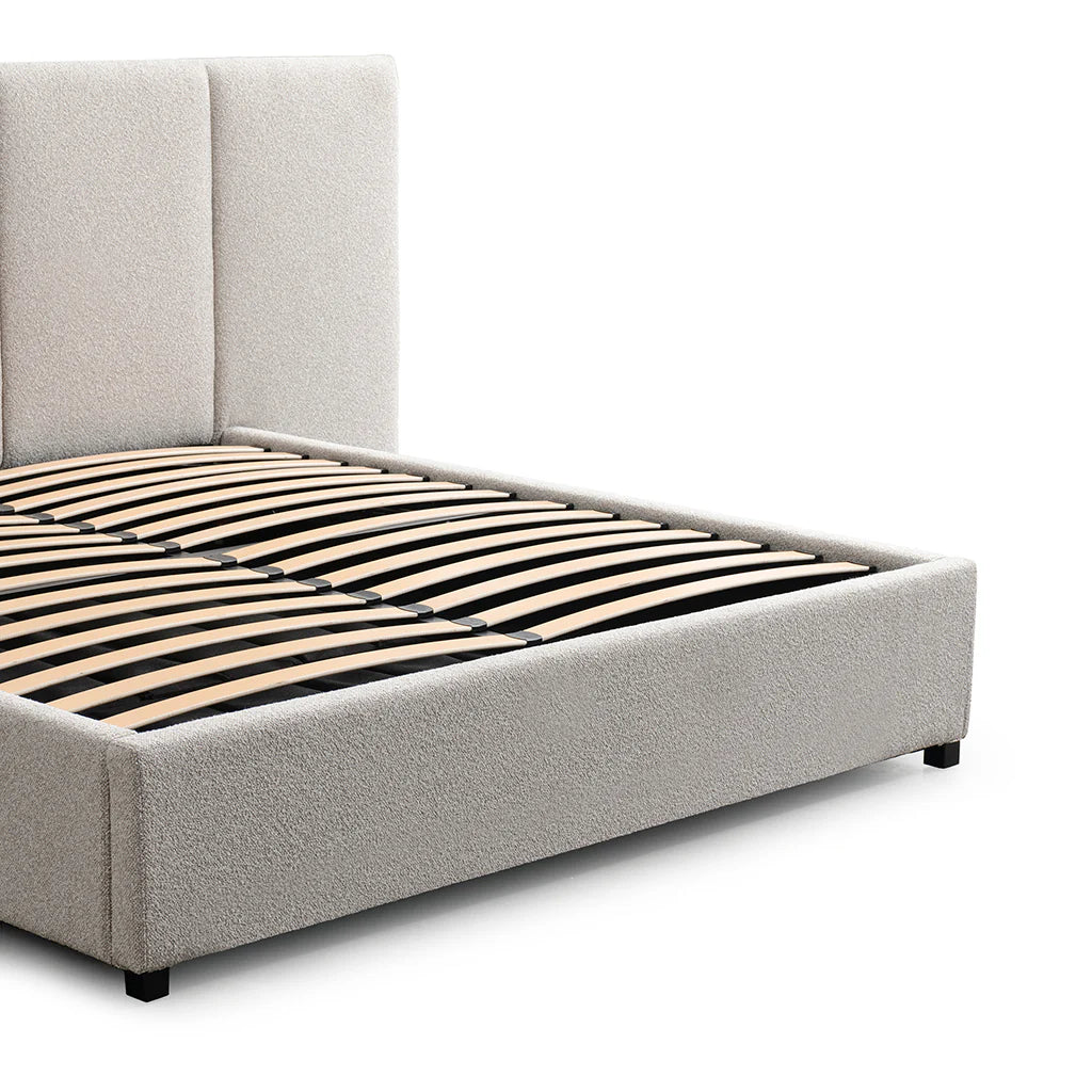 Amado Bed with Storage - Clay Grey