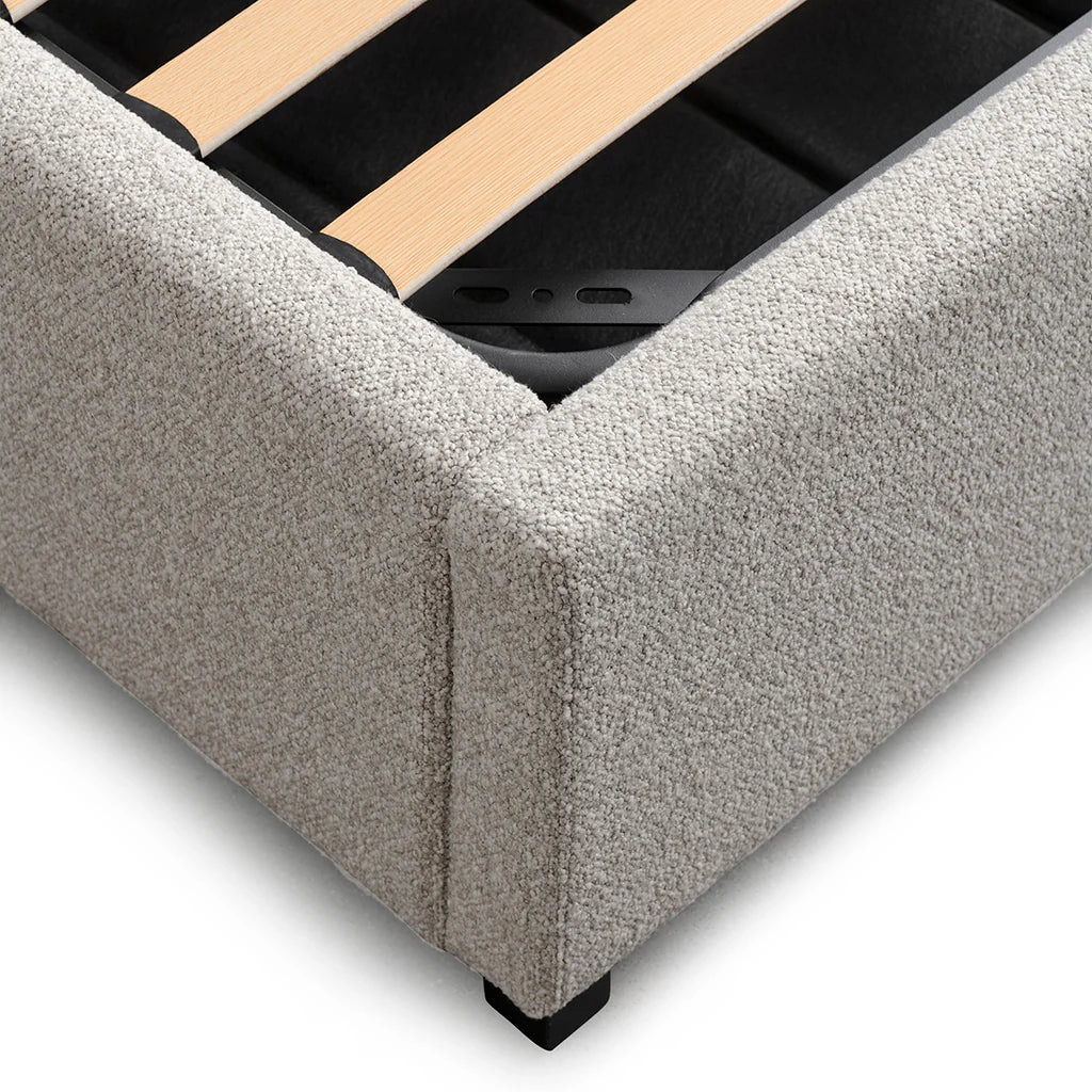 Amado Bed with Storage - Clay Grey