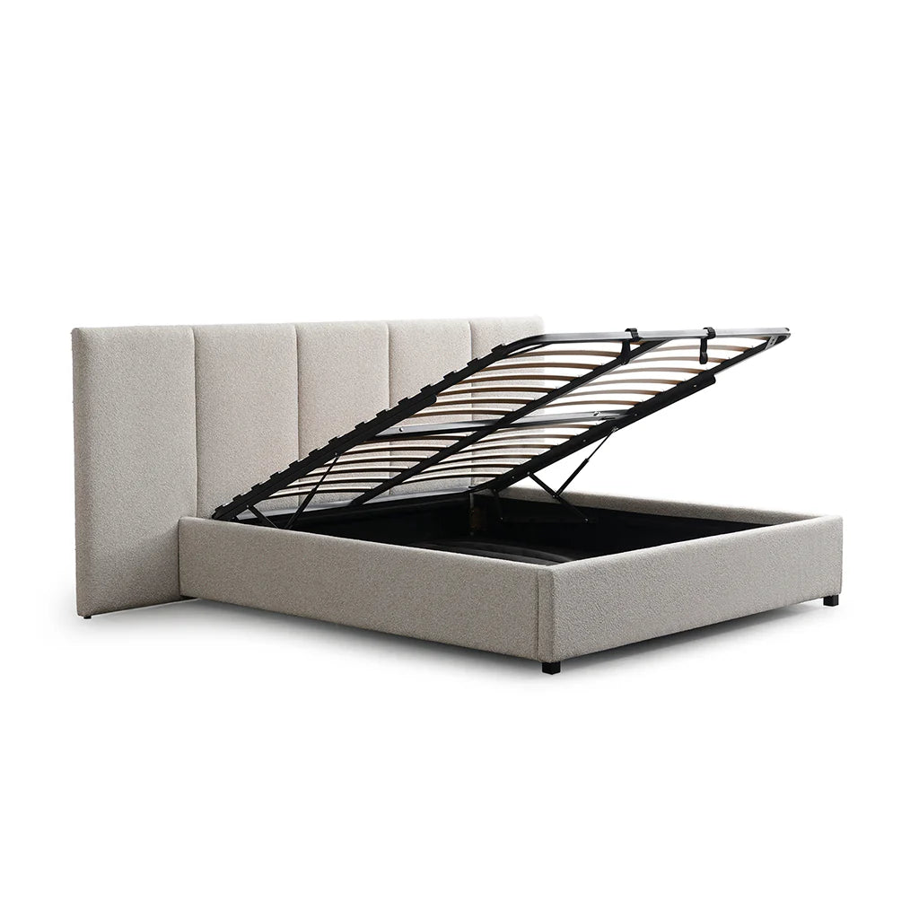 Amado Bed with Storage - Clay Grey