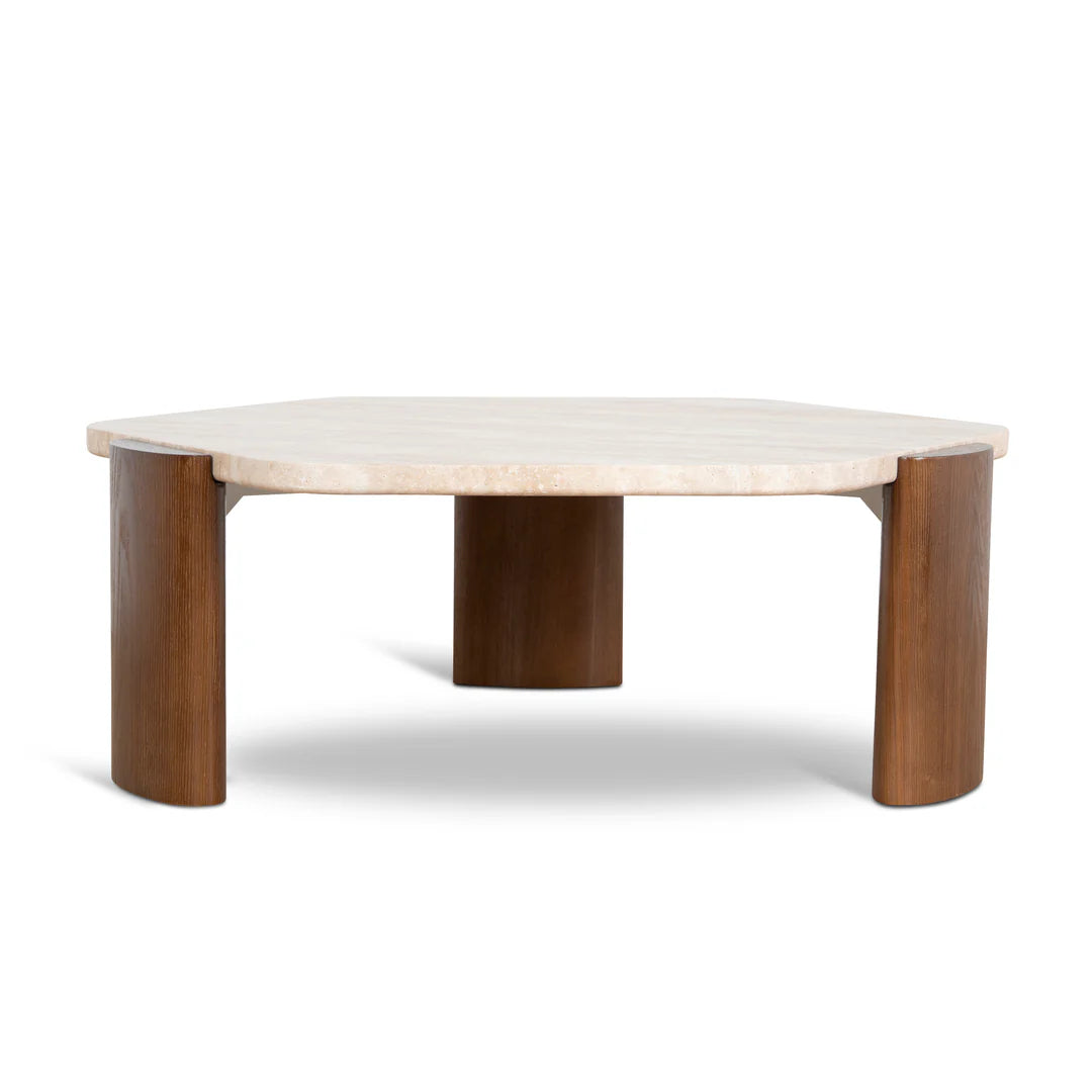 Larisa Travertine Coffee Table