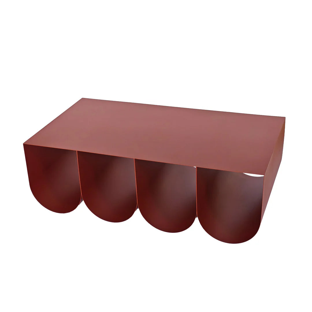 Vionta Coffee Table - Burgundy Red