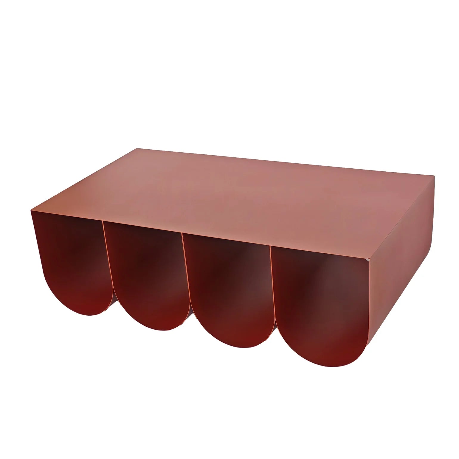 Vionta Coffee Table - Burgundy Red