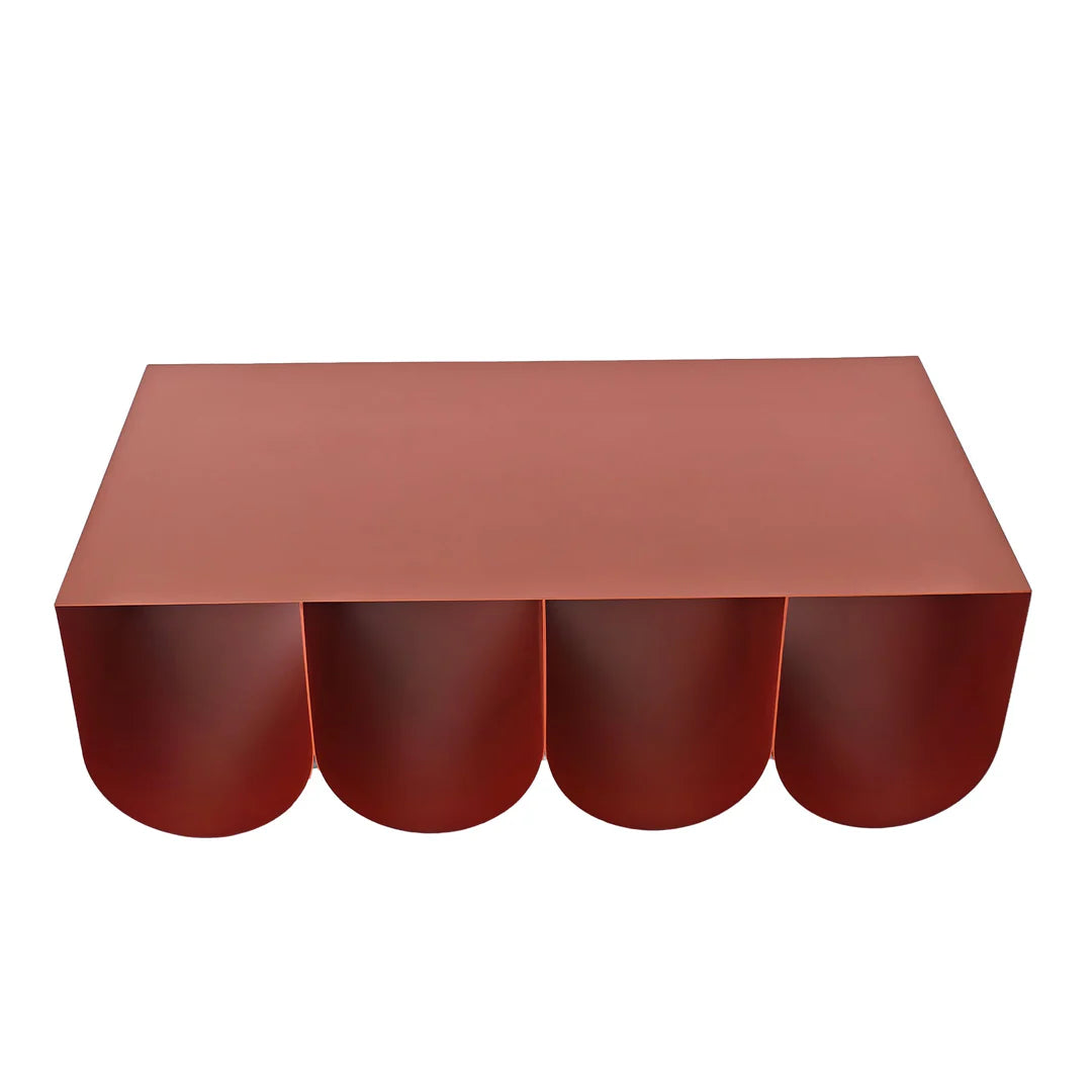 Vionta Coffee Table - Burgundy Red