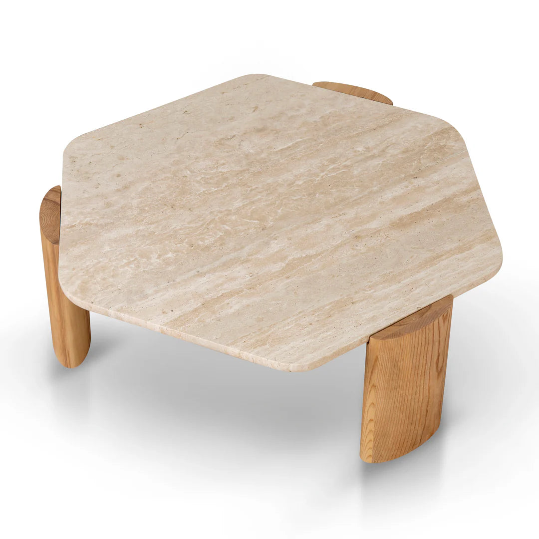 Larisa Travertine Coffee Table