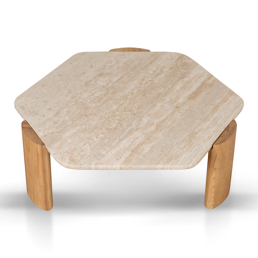 Larisa Travertine Coffee Table