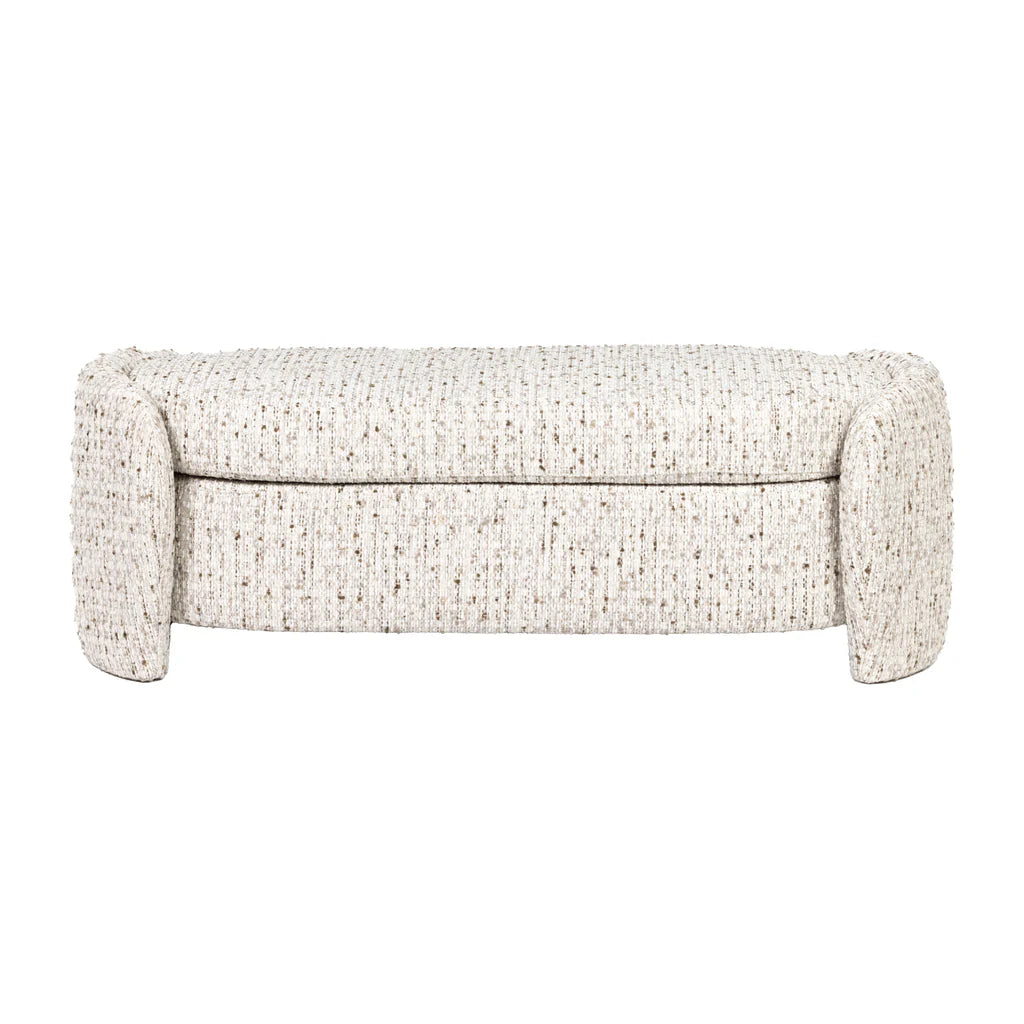 Jude Coco Long Ottoman Bench - Nutmeg