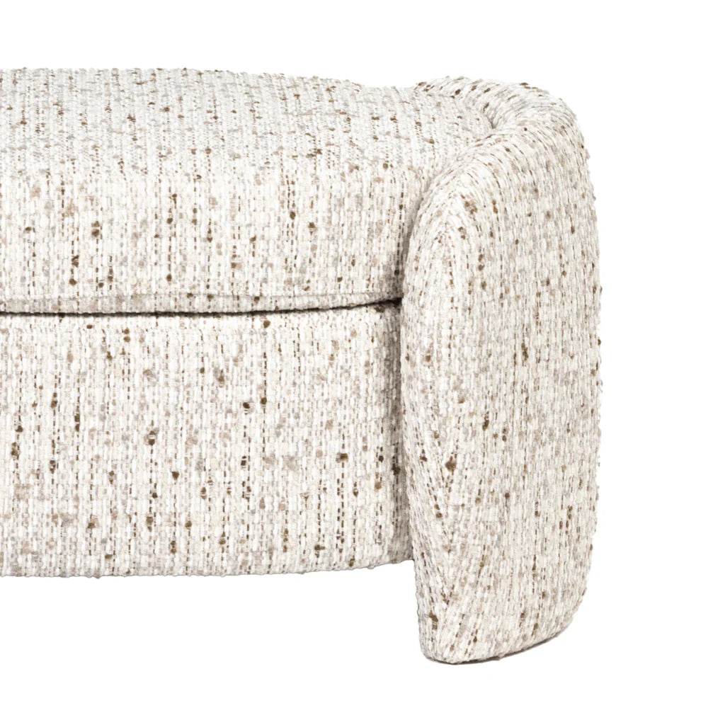 Jude Coco Long Ottoman Bench - Nutmeg