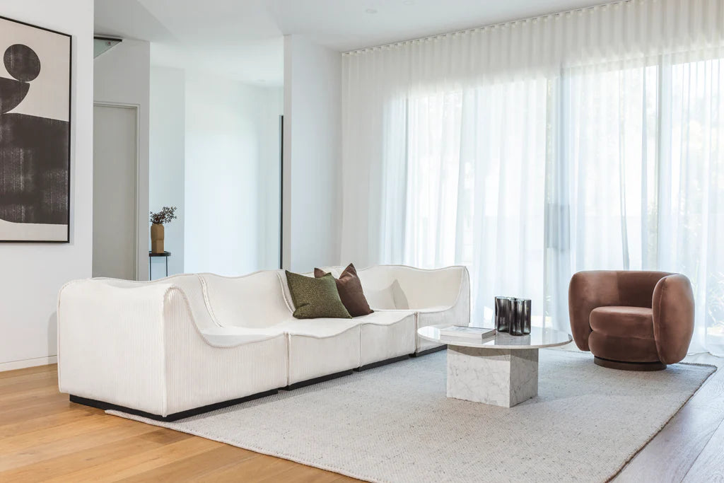 Cora Modular Sofa - Right Corner - Buff