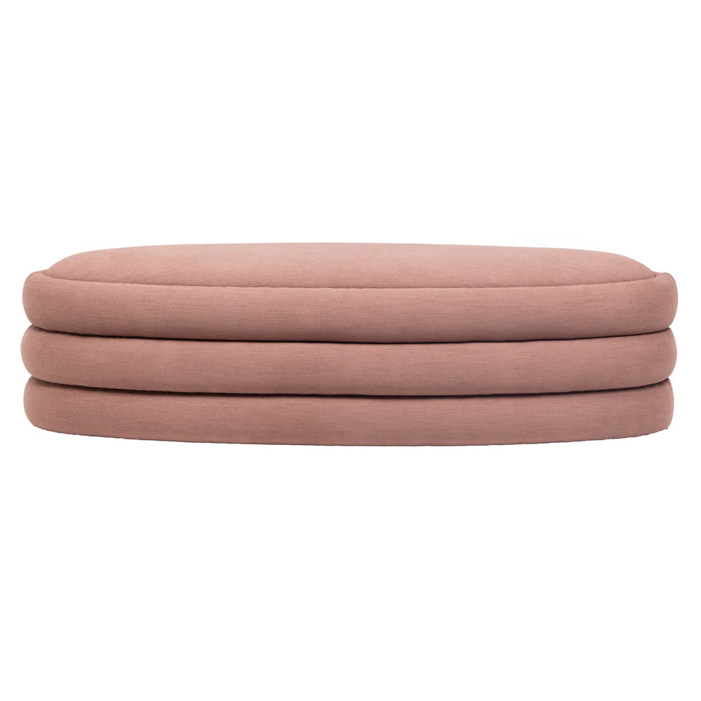Earl Ottoman Bench - Blush