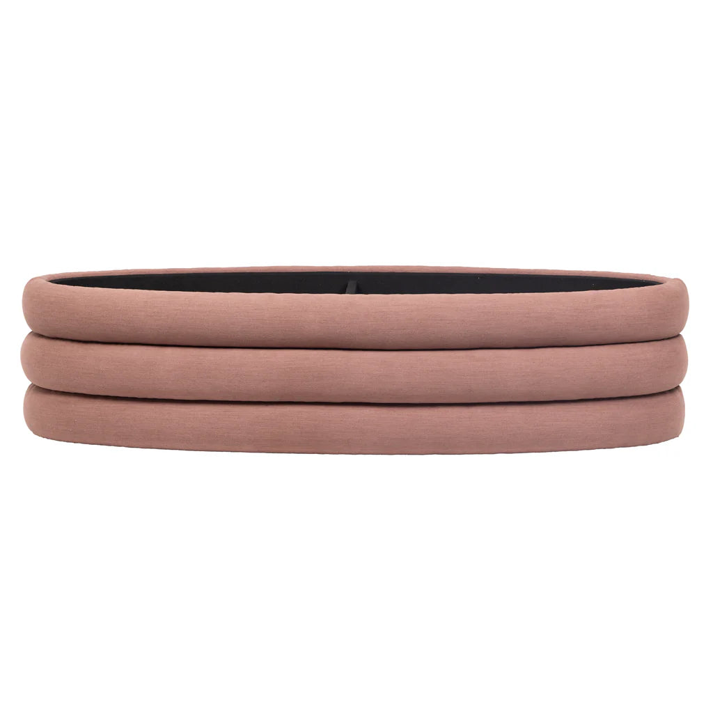 Earl Ottoman Bench - Blush