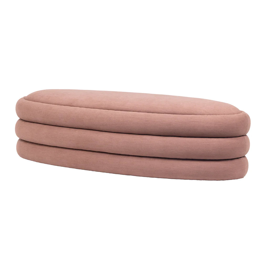 Earl Ottoman Bench - Blush