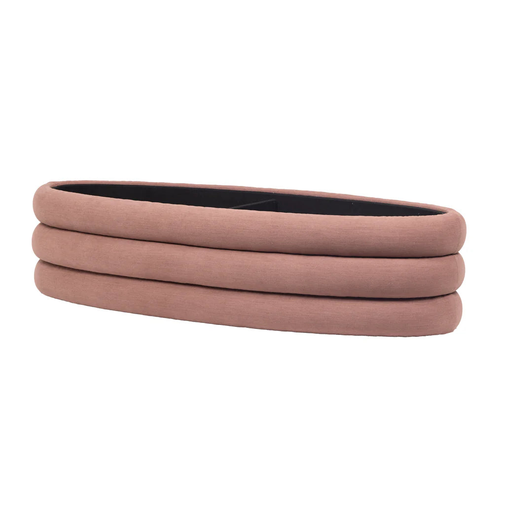 Earl Ottoman Bench - Blush