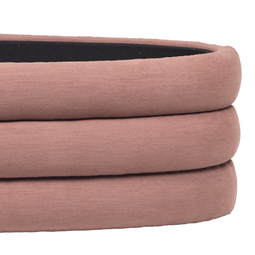 Earl Ottoman Bench - Blush
