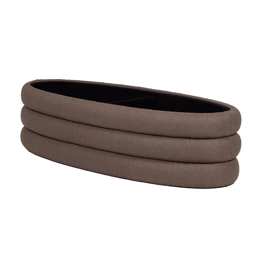 Earl Ottoman Bench - Putty