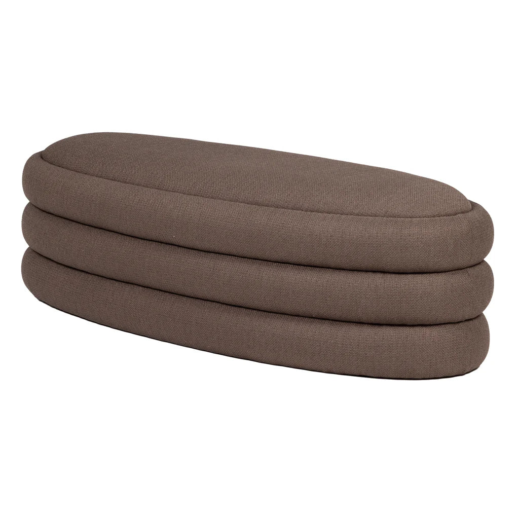 Earl Ottoman Bench - Putty