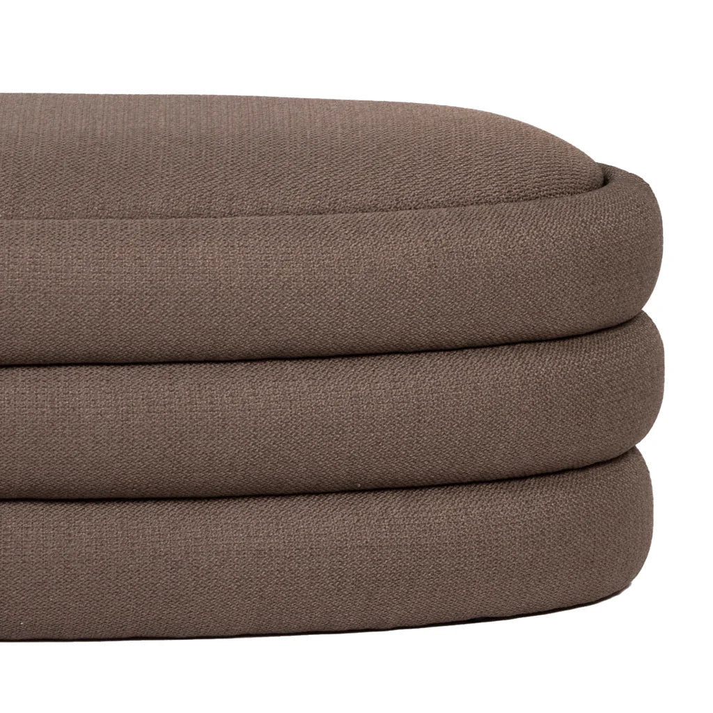 Earl Ottoman Bench - Putty