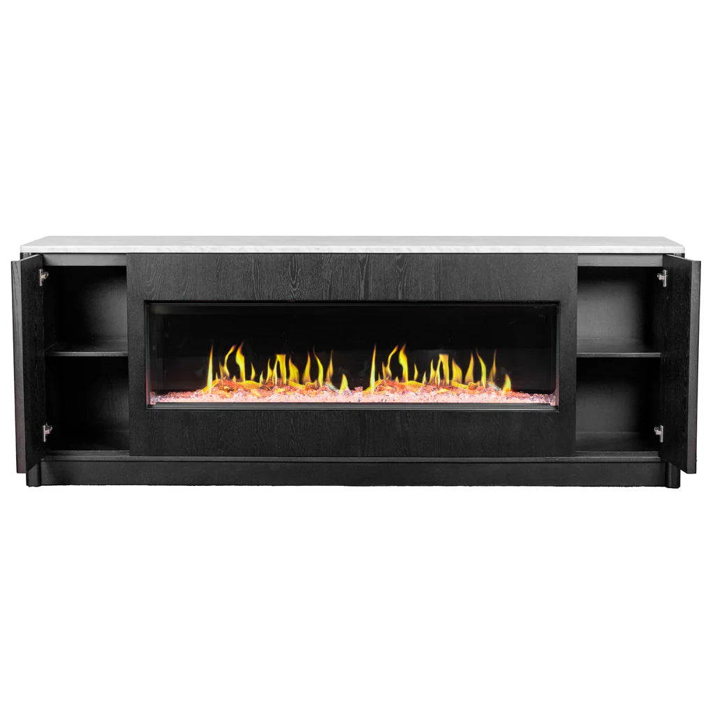 Grange -Electric Fireplace - Sideboard - Marble Top