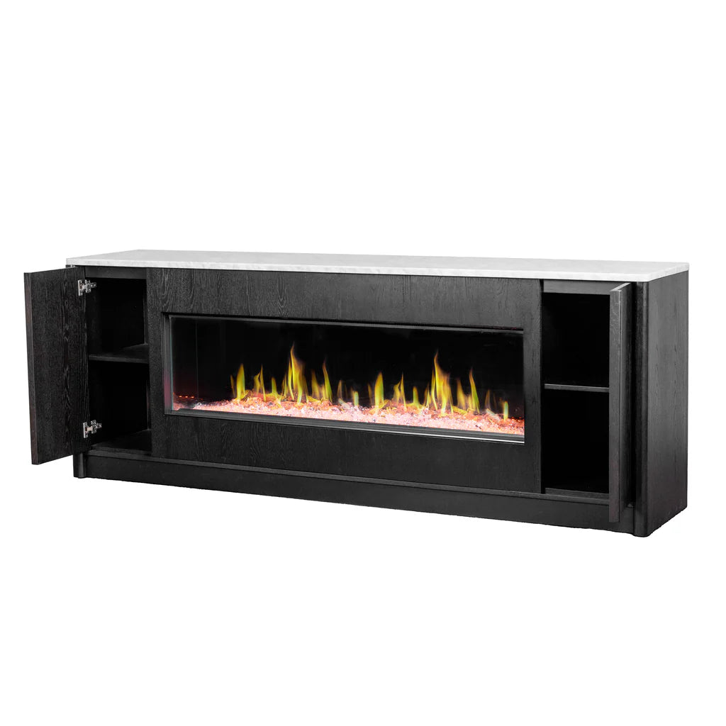Grange -Electric Fireplace - Sideboard - Marble Top