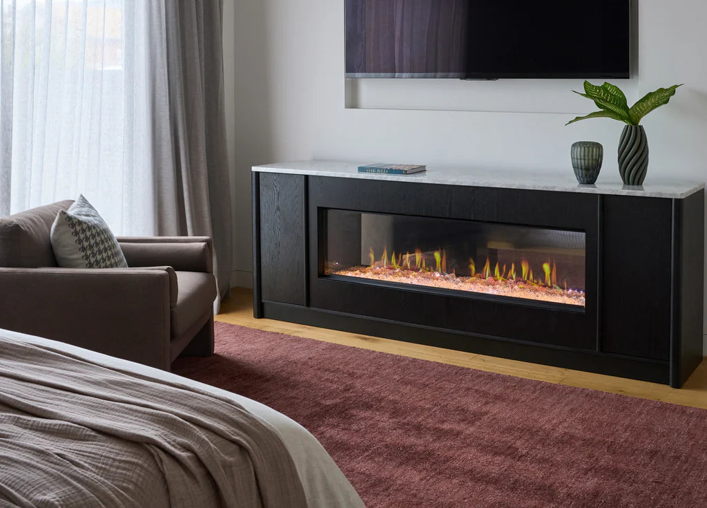Grange -Electric Fireplace - Sideboard - Marble Top