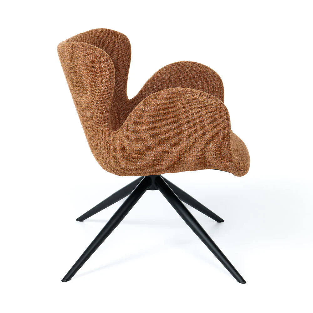 Frida Swivel Armchair - Amber