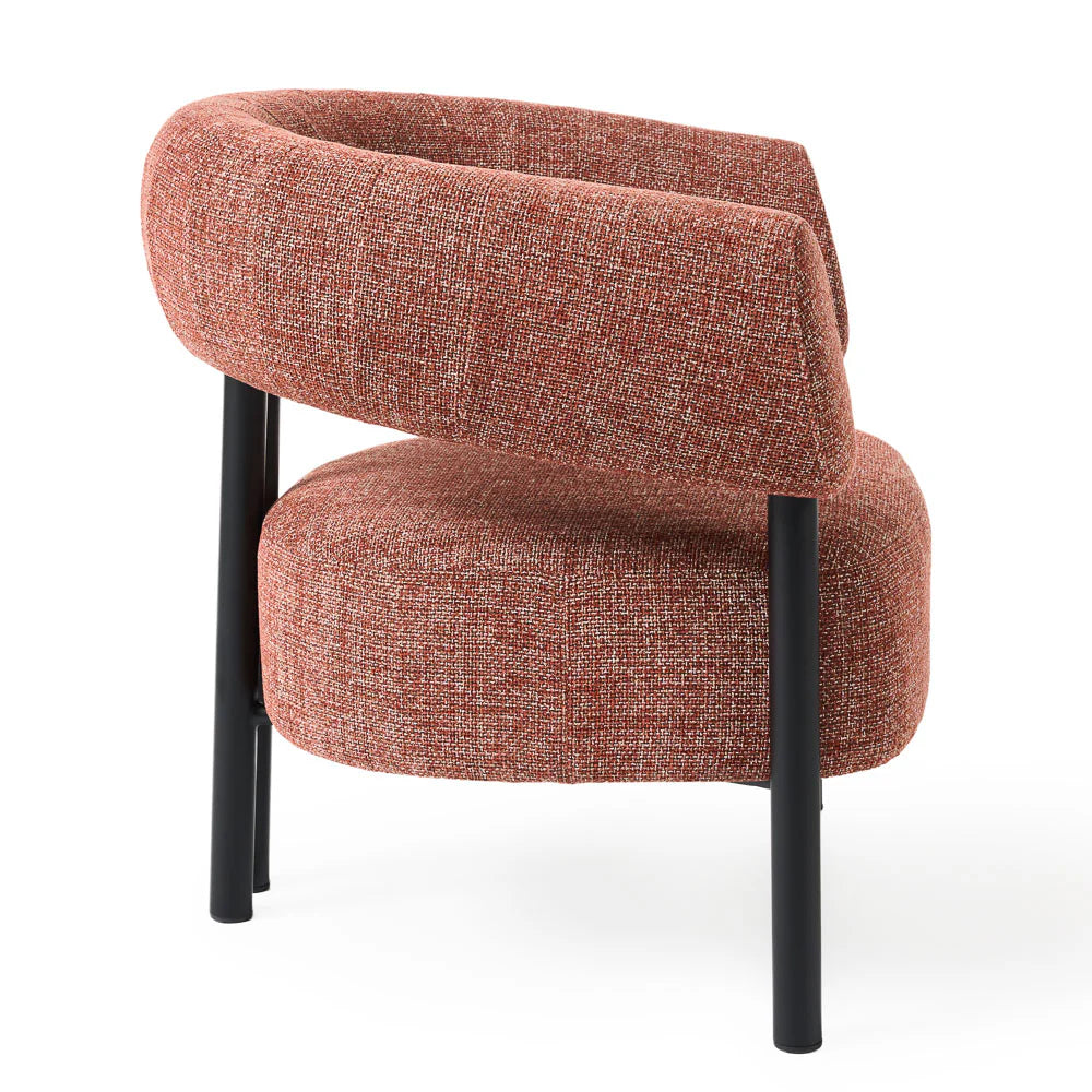 Harris Occasional Chair - Black/Rust