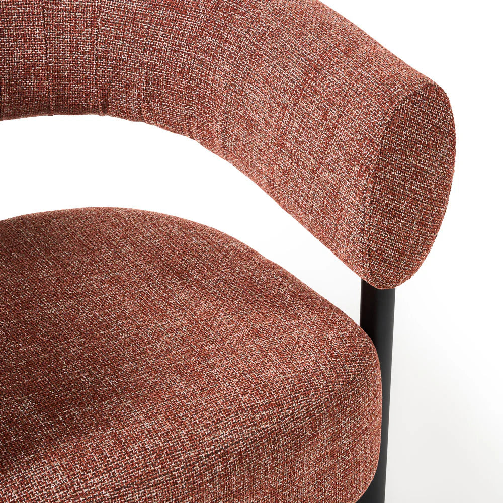 Harris Occasional Chair - Black/Rust
