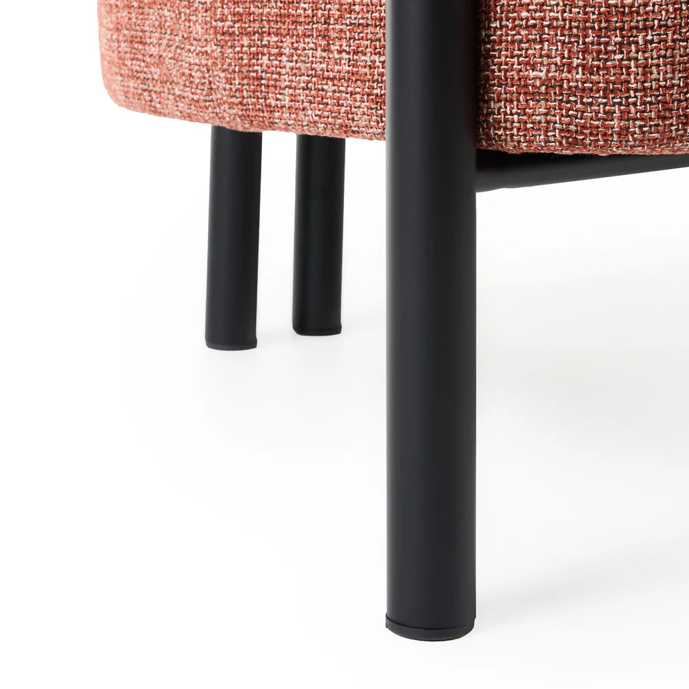 Harris Occasional Chair - Black/Rust