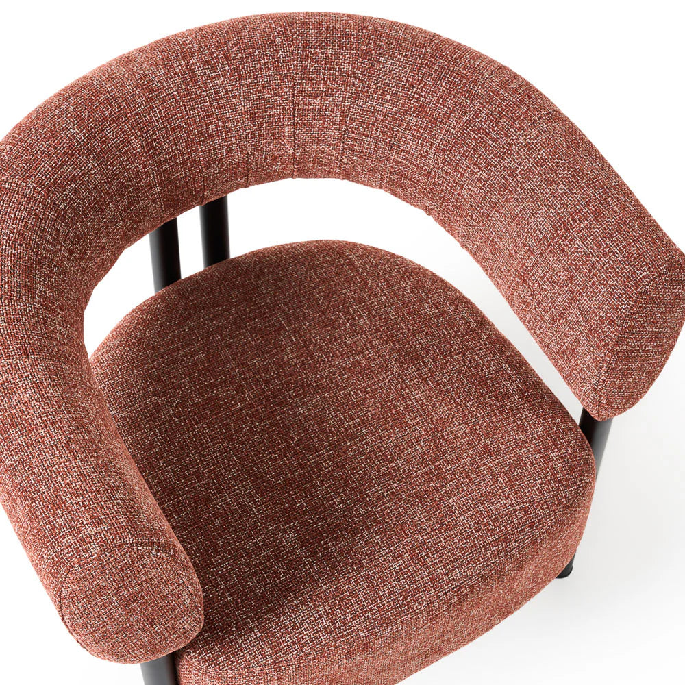 Harris Occasional Chair - Black/Rust