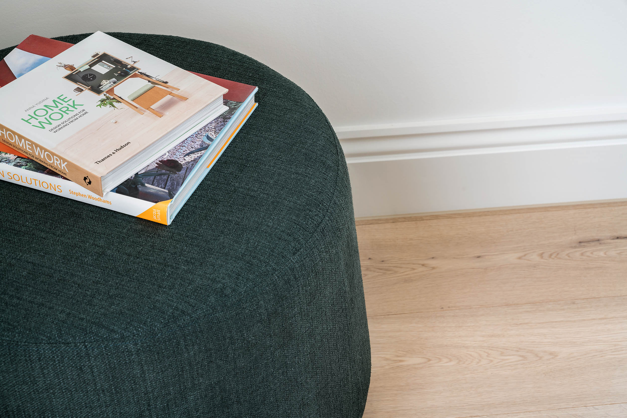 Pippa Ottoman - Small (Forest Green).