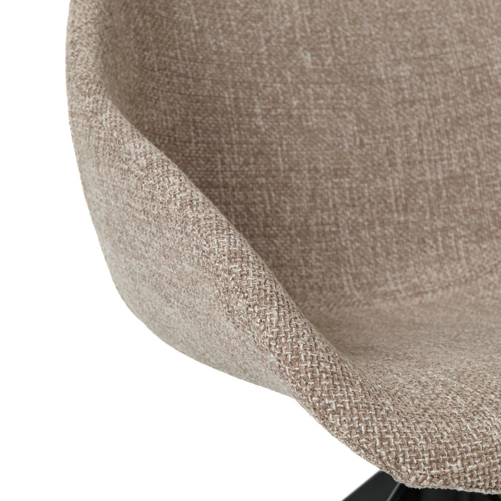 Lansel Swivel Dining Chair - Sand