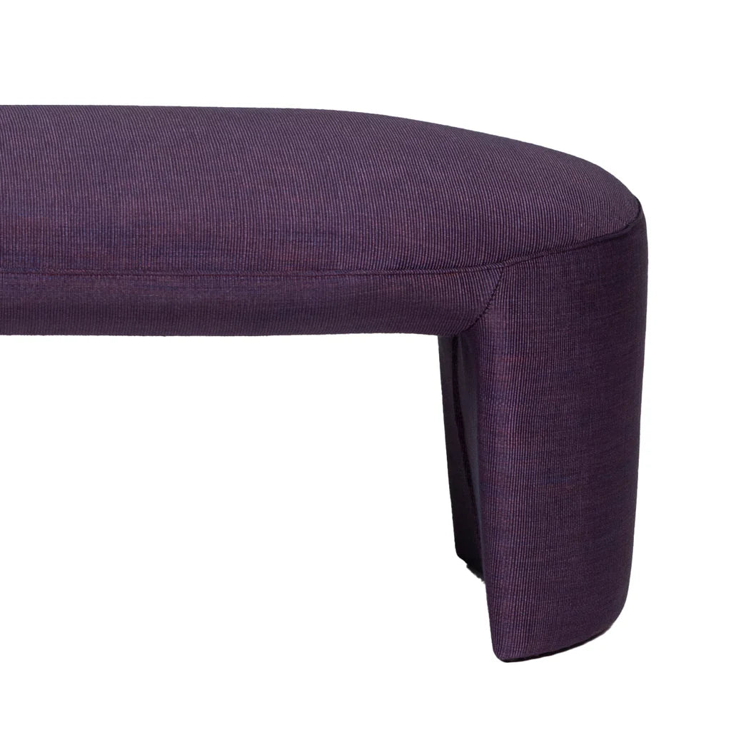 Lulu Ottoman Bench - Grape