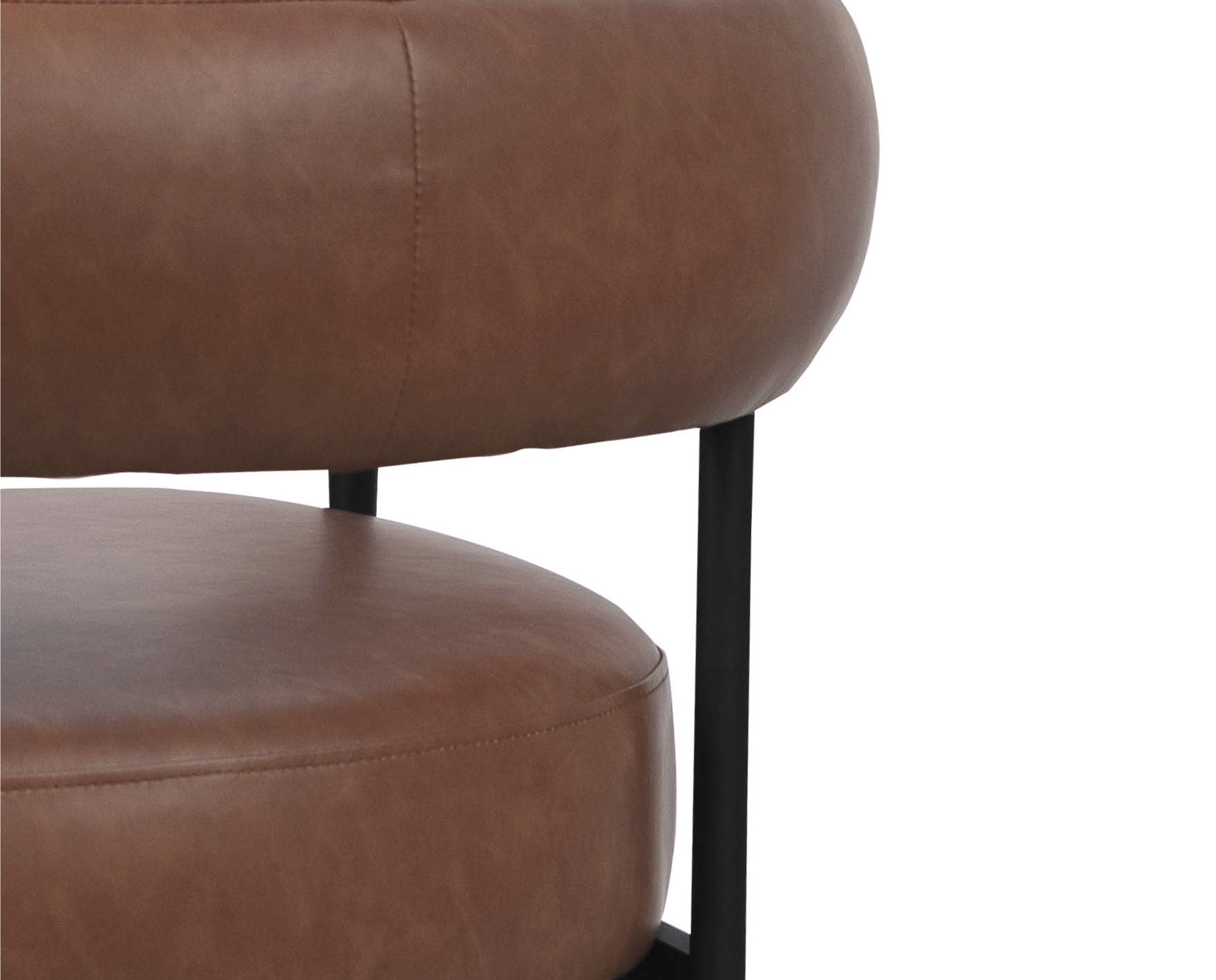 Marlowe Armchair - Retro Brandy PU