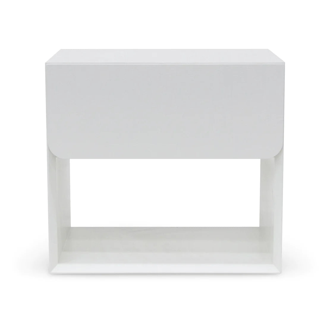 Lonny Oak Bedside Table - White