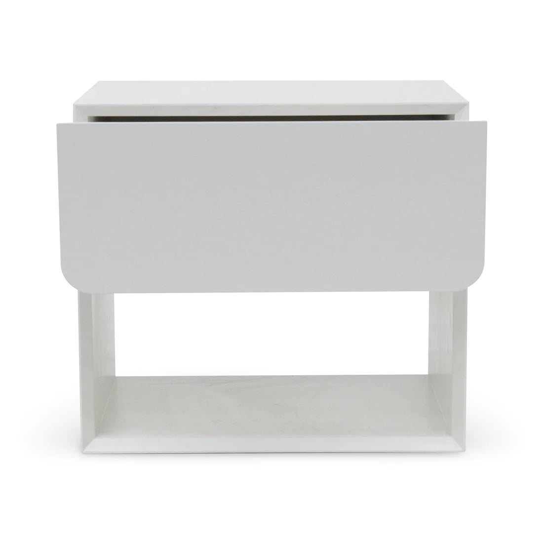 Lonny Oak Bedside Table - White