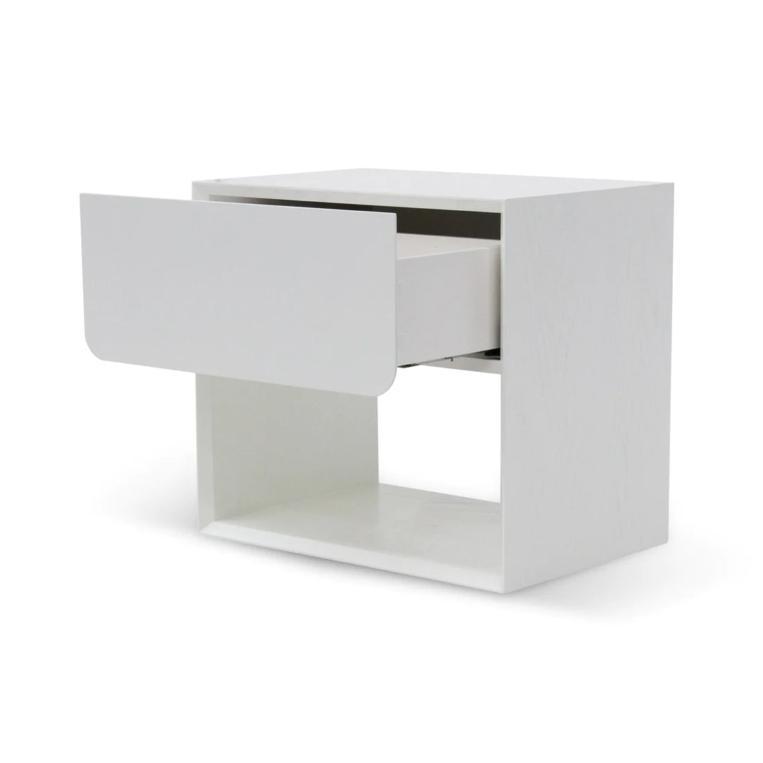 Lonny Oak Bedside Table - White