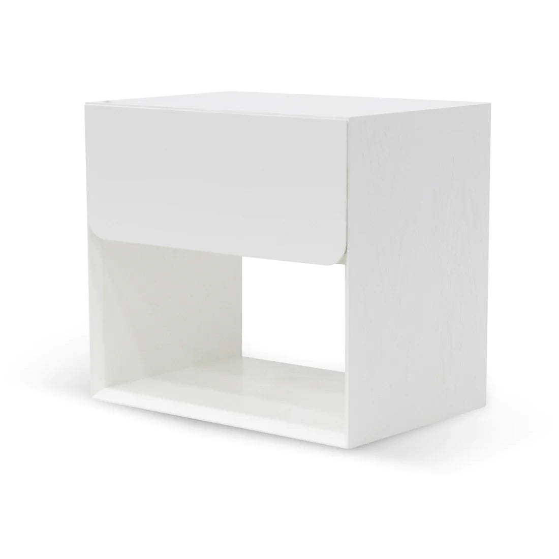Lonny Oak Bedside Table - White