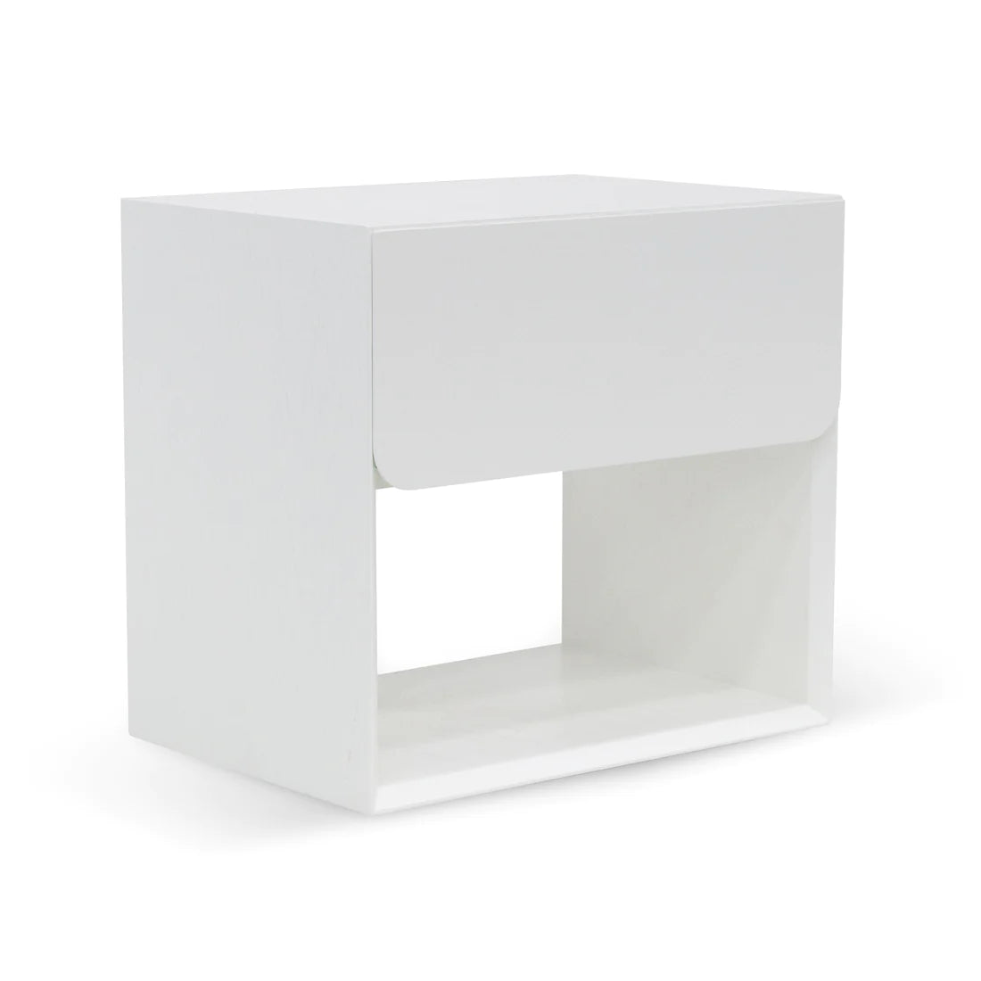 Lonny Oak Bedside Table - White