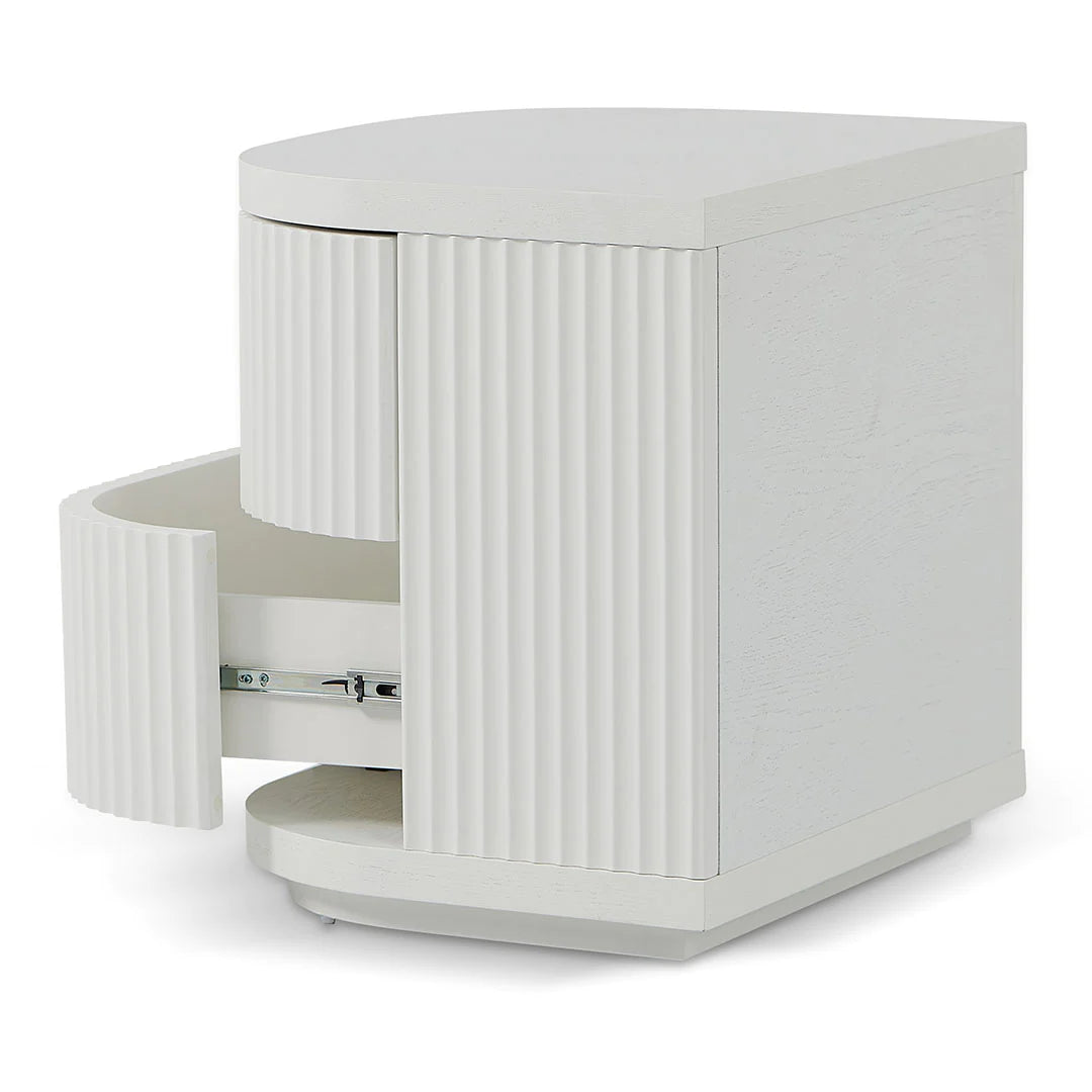 Elino Bedside Table - White